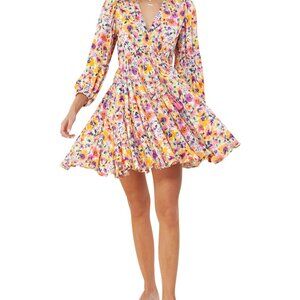 Hale Bob V-Neck Mini Dress (L)